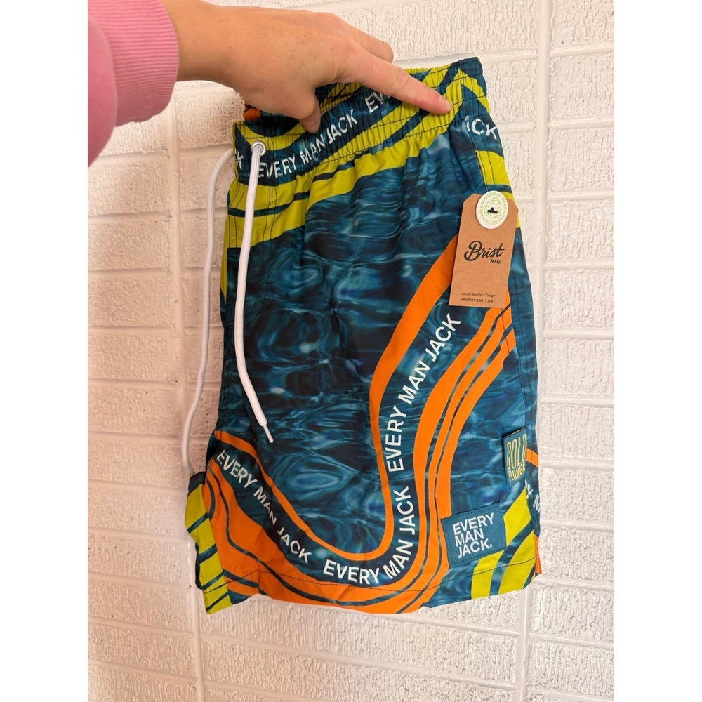 NWT‎ COLD PLUNGE EVERY MAN JACK swim shorts trunks medium men's